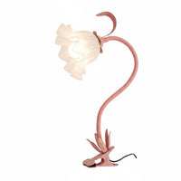 Green Flower Desk Lamp Decorative Indoor Lighting Flexible Gooseneck for Bedside