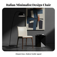 Upholstered Wooden Chair Modern Minimalist design Upholstered supportrest Chair Nordic look Indoor Seating for Families, Adults, Home, Kitchen, Study