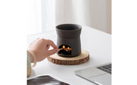 Tea Light Warmer with Bowl Heat-Resistant Ceramic Incense Burner Herb Burner Minimalist Tealight Holder Decorative