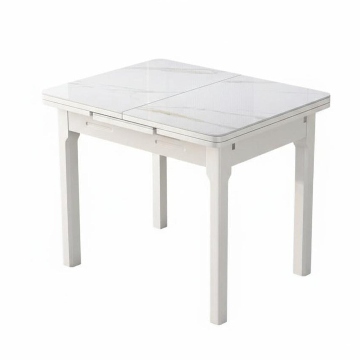 Space-Saving Extendable Pedestal Table Modern design Household Furniture Easy to Clean abrasion Resistant for Apartment Dwellers, Families, homeowners, Small areas, Dining Room, Family Gatherings, Kitchen