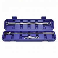 3 Pieces Wheel Alignment Wrench Set Triple-Piece Alignment Tools Silver Finish Auto Repair Toolss for Workshop, Garage