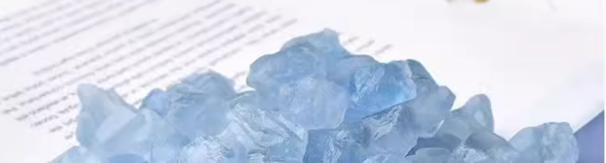 天然水晶优质天青石原石香薰扩香石鱼缸造景教学矿石标本蓝色水晶 天青石500克小号（1-1.5cm）