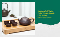 Handmade Yixing Lavender Clay Teapot, Large Capacity