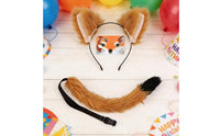Ears Headband and Tail Set Cute Design Soft   Costume Set Realistic Look Furry Animal Ears Headband for Parties
