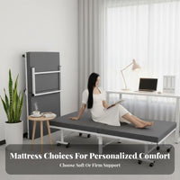 Space-Saving foldable Single Bed Easy to Fold Portable Cot Reinforced Frame Temporary Bedding robustDuty for Adults, Office Workers, Travelers, resting, Small Apartments, Hotel Rooms, Travel