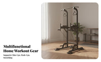 Multifunctional Pull-up Station Sturdy Steel Frame Pull up Bar Station Stable Base Power Station High Weight Capacity for Adults, Fitness Enthusiasts, Women, Calisthenics, Bodyweight Exercise, Indoor, Garage