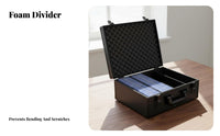Aluminum Card Collection Case High Capacity Aluminum Trading Card Box Lockable Hard Shell Card Storage Container for Collectors, Tournaments, Travel