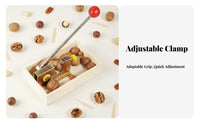 Labor-Saving Manual Walnut Sheller Easy to Use Macadamia Nut Opener Keeps Shelled Edibles Intact for Seniors