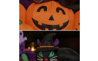Cat on Pumpkin Inflatable Waterproof Inflatable Pumpkin and Cat for Homeowners, Yard, Lawn