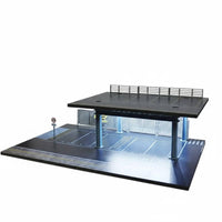 1:64 Scale Parking Lot Model Realistic Details Car Garage Diorama for Collectors, Hobbyists, Photography
