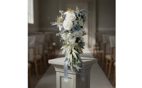 Photo Prop Waterfall Bridal Floral Arrangement Romantic Design Cascading Bridal Floral Arrangement Elegant for Brides