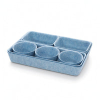 8 Pieces Felt Organizer Removable Felt Storage Box Soft-Sided for Dressers