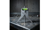 Pointed Legs Pipe Center Locator Metal Pipefitter Gauge Portable Bubble Level Tool Easy to Use
