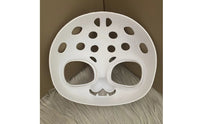 Printed Faceplate Base Rigid Costume Foundation with Eye Openings Sturdy for Cosplay