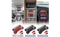 12-Way Busbar with Cover 48V DC Bus Bar with Cover Positive Bus Bar Flame-Retardant Power Distribution Block Insulated