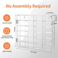 1:64 Scale Car Model Storage Box Display Rack with Door