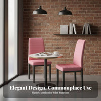 Modern Design Upholstered High-Back Dining Chair Comfortable Household Furniture Sturdy Construction Easy to Clean for Restaurant Owners, Interior Decorators, Kitchen, Coffee Shop, Living Room, Home Office
