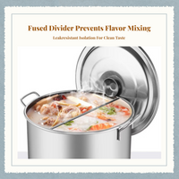 Double-sided stainless steel hot pot