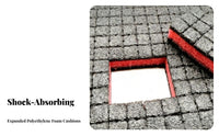 Shock Absorption Pre-Cut Grid Foam Insert Shockproof Pick and Pluck Foam Anti-Pressure for Hobbyists, Professionals, Equipment Case, Drawer