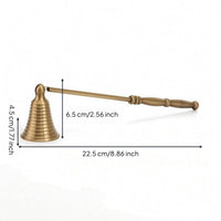 Candle Extinguishers with Cone Shaped Head Vintage Candle Extinguishers with Long Handle Polished Tool for Home Decorators, Mantel