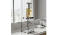 Cold Drink Dispenser with Ice Core Transparent Container Buffet Juice Dispenser Commercial Grade Catering Equipment for Restaurant, Party