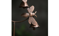 Garden Stake with Bells  Outdoor Garden Stake with Bells Pleasant Metal Yard Decor for Flower Beds