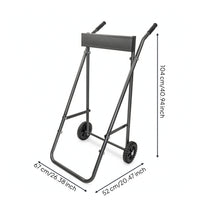Outboards Motor Cart Heavy Duty Outboards Motor Stand Rust Resistant Wheeled Carrier for Garage, Docks, Workshops
