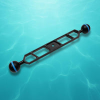 Hard Anodized Double Ball Arm Adjustable Underwater Camera Arm Long-Lasting Underwater Lighting Mount Stable for Diving