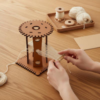 Easy to Assemble Friendship Bracelet Loom Kit Long-Lasting Construction Wooden Bracelet Creator Versatile for Crafters, Beginners