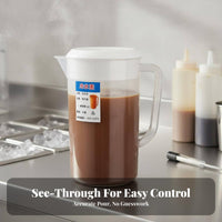 High Temperature Resistant Plastic Pitcher with Lid Easy to Clean Cold Water Kettle with Lid Long-Lasting for Families, Kitchen, Parties