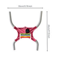 Multifunction Arm Exerciser Upper Body Muscle Fitness at Home Fitness Equipment Anti-Slip Foam Chest Workout Tool for Gym