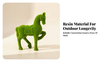Animal Sculpture Garden Horse Statue Home Decor Ornamental for Courtyard
