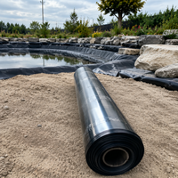 HDPE Waterproof Sheet Impermeable Sheet Black Geomembrane For Aquaculture Ponds Reservoirs Agricultural Ponds