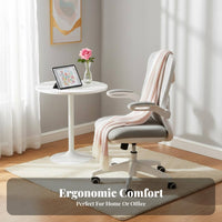 effortless Rolling Casters Ergonomic Highspine support Gaming Chair Lumbar Support Ergonomic Mesh Chair with Flip-up Arms Reclining rearrest pivot Seat Adjustable Headrest for Stuthents, vitheo game enthusiasts, Women, Study, Bedroom, Conference Room