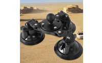 Triple Suction Cup Mount Adjustable Suction Cup Mount with Ball Joint Low-Profile Bracket for Drivers