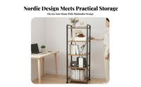 With casters Multitier Rolling Trolley Multifunctional Multi-Tier Rolling Organizer Easy to Move Storage Rack Minimalist Design for Homeowners, Office Workers, Students, Living Room, Small Spaces, Bedroom, Bathroom