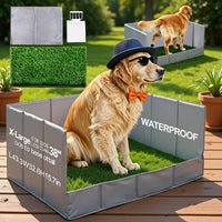 Amazon Hot Selling Foldable Leak-Proof Raised Pet Toilet Portable Cat Litter Box Fence