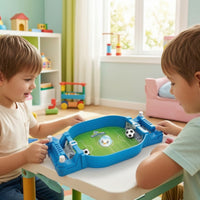 Two-Player Tabletop Soccer Game Compact Finger Soccer Set Portable Mini Table Football Game Competitive for Children, Families, Desk