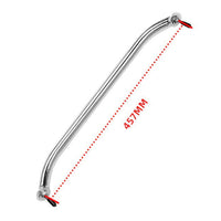 Curved Grab Bar 304 Stainless Steel Grab Handle Bathroom Handrail Polished Silver Handrail Oval Cylindrical for Wet Areas