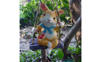 Feline Swing Decoration Easy to Hang Swing Feline Figurine Weather Resistant