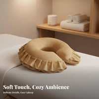 Breathable Beauty Bed Headrest Skin-Friendly Salon Bed Face Rest Soft for Spa Professionals, Physical Therapists, Healthcare Facility