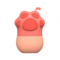 Flexible Cat Paw Ice Mold with Brush Facial Ice Mold Hanging Loop Face Cooler Reusable