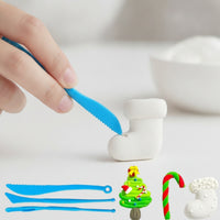 50 Pieces Foam Modeling Clay with Carving Tools Mess Modeling Clay Creative for Art Crafts