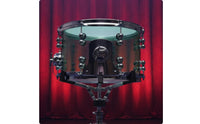 10x8inch Snare Drum with Throw-off Clear Acrylic Snare Drum Resonant Instrument for Drummers, Rehearsals, Practice Rooms