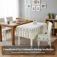 Form-Fitting Single-Piece Chair Slipcover Full Protection Quilted Dining Chair Cover Soft Textile Removable Seat Cover Long-Lasting for Restaurant Owners, Homeowners, Homemakers, Hotel, Wedding Banquet, Party