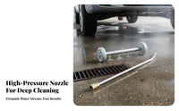 4000 PSI Compatible 4 Nozzle Car Undercarriage Washer Includes Extension Wands 4 Nozzle Undercarriage Washer Quick Connect Fittings