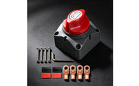 Heavy-Duty Rotary Battery Disconnect Switch Universal Battery Cut-off Switch Corrosion-Resistant Long-Lasting for Marine, Solar System