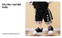 OB11 Doll Shorts Detailed Design BJD Utility Shorts Dressing Up Fun 1/12 BJD Doll Outfit for Hobbyists
