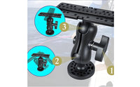 Marine Locator Mount with Round Base 360-Degree Rotatable Kayak Marine Locator Mount Adjustable Multi-Hole for Anglers, Kayaks