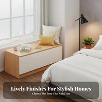 Modern Design Long Lift-Top Cabinet Multi-Functional Lift-Top Storage Bench Multifunctional Household Furniture Space-Saving for Apartment Dwellers, Homeowners, Families, Bedside, Bedroom, Foot of Bed, Entryway